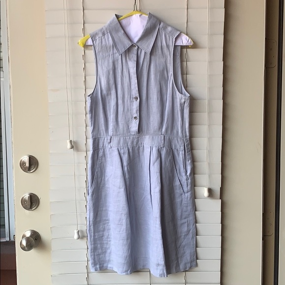Theory Dresses & Skirts - Theory linen light blue dress